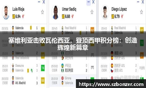 塞维利亚击败瓦伦西亚，登顶西甲积分榜：创造辉煌新篇章